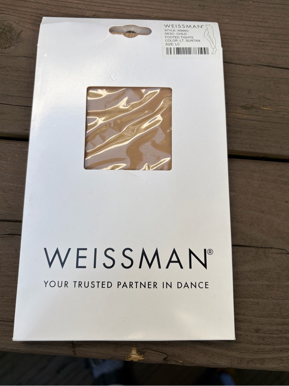 Weissman Dance Footed Tights W990C Suntan LC